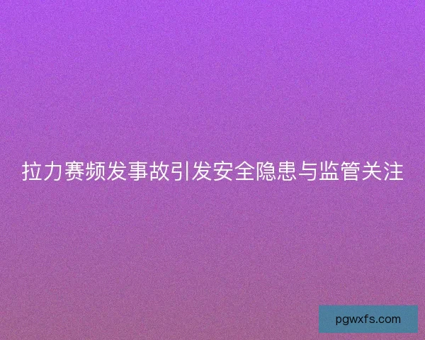 拉力赛频发事故引发安全隐患与监管关注 拉力赛频发事故引发安全隐患与监管关注